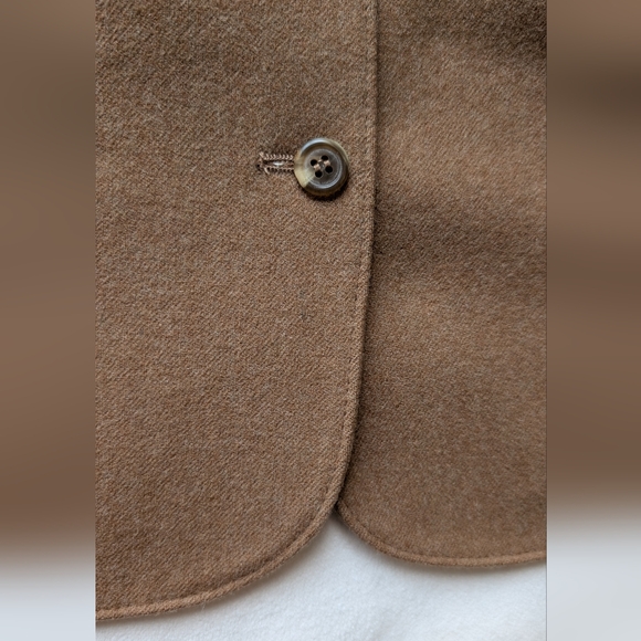 Vintage Pendleton Women's Camel Brown Wool Jacket Blazer Made In USA - Picture 8 of 16